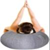 OMIREL Protective Ball Cover for Office and Home 55/65/75Cm Exercise Ball Cover Home-Use Yoga with Convenient Carry Handles Foldable Durable Office Chair Balance Ball Chair,White,55cm view 3