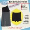 City Threads Quick-Dry Swim Liner for Boys UPF 50+ Made in USA, Boxer Brief Liner to Wear Under Trunks (Black, 4-5T) view 4