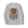 dreamcatcher made of indian feathers native american Long Sleeve T-Shirt view 1