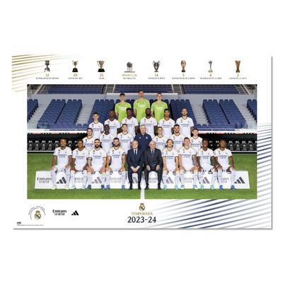 Grupo Erik Real Madrid Squad 2023/2024 Poster - 36 x 24 inches / 91.5 x 61 cm - Shipped Rolled Up - Cool Posters - Art Poster - Posters & Prints - Wall Posters