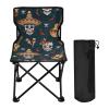 ALAZA Mexican Sugar Skulls with Guitar Folding Camping Chairs Foldable Outdoor Chair for Tailgates Beach & Sports, Included Carry Bag view 1