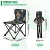 ALAZA Mexican Sugar Skulls with Guitar Folding Camping Chairs Foldable Outdoor Chair for Tailgates Beach & Sports, Included Carry Bag view 3