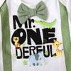 1st Birthday Outfit Boy Mr Onederful Outfit Baby Boy First Birthday Clothes (Dark Green,18-24 Months) view 4
