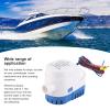 CFTGIW Boat Bilge Pump and Installation Kit DC12V 1100gph Bilge Pump with 11/8 Outlet Hose for RV Yachet view 3
