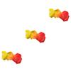 BESPORTBLE 3pcs Decorative Dance Fan Gradient Simulation Silk Fan for Belly Dance Square Parties Soft Comfortable Vibrant Colors Design view 1