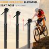 Mountain Bike Seat Post,30.9/31.6*380/445mm,Cable-Less Hydraulic Manual Control Dropper Aluminum Alloy Seatpost for MTB/E-Bike/ BMX/Road Bike view 2