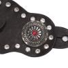 Gavigain Black Vintage Spur Strap Horse Riding Protective Gear Outdoor Rhinestone Spur Strap Leather Spur Strap Buckle view 4