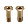 ACROPIX M5x14.2mm Gold Tone Universal Bicycle Bike Rear Derailleur Wheel Bolts Screw - Pack of 2 view 1