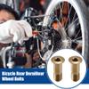 ACROPIX M5x14.2mm Gold Tone Universal Bicycle Bike Rear Derailleur Wheel Bolts Screw - Pack of 2 view 2