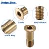 ACROPIX M5x14.2mm Gold Tone Universal Bicycle Bike Rear Derailleur Wheel Bolts Screw - Pack of 2 view 3