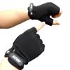 YOLAI Padded Weight Lifting Gloves with Wrist Support Fingerless Grip Workout Gloves for Men Pull Ups Rowing (Black, XXL) view 1