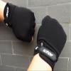 YOLAI Padded Weight Lifting Gloves with Wrist Support Fingerless Grip Workout Gloves for Men Pull Ups Rowing (Black, XXL) view 2