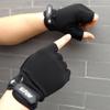 YOLAI Padded Weight Lifting Gloves with Wrist Support Fingerless Grip Workout Gloves for Men Pull Ups Rowing (Black, XXL) view 3