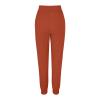 Hippie Pants Linen Pants for Women Casual Summer 3/4 Pants for Women Casual Capris for Women Summer Crinkle Pants Red Pants Women,Orange,XX-Large view 3