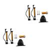BESPORTBLE 2sets Lightweight Portable Basketball Pump Foot Pedal and Handle Includes Inflators Needles Net Bag and Ball Bag for Sports Bike and Inflatable Needs view 1