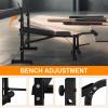 ICSPOID Olympic Workout Bench, Adjustable Weight Bench, Folding Bench Press Set with Squat Rack and Bench for Home Gym Full-Body Workout view 4