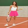 Oyamiki Womens High Waisted Skirts Summer Casual Hot Pink Skirt Golf Skort Stretchy Athletic Skorts Tennis Outfit with Pockets M view 3