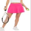 Oyamiki Womens High Waisted Skirts Summer Casual Hot Pink Skirt Golf Skort Stretchy Athletic Skorts Tennis Outfit with Pockets M view 4