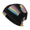 Rqwaaed Polygender Pride Flag LGBTQ Eco-Chic Knit Hats Fashionable Functionality for Modern Living Black view 1