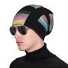 Rqwaaed Polygender Pride Flag LGBTQ Eco-Chic Knit Hats Fashionable Functionality for Modern Living Black view 3