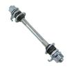 Meuey Lyot Bike Axle 145mm Bicycle Multiple Speed Front Hub Axle 3/8 Inch Silver 26 tpi Hub Cone Lock Nut Washer Kit 1PCS view 1