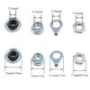 Meuey Lyot Bike Axle 145mm Bicycle Multiple Speed Front Hub Axle 3/8 Inch Silver 26 tpi Hub Cone Lock Nut Washer Kit 1PCS view 4