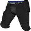 Exxact Sports Battle 7-Pad Youth Football Girdle with Cup Pocket, Lightweight Padded Compression Shorts with Integrated Ultra Flex Pads, Boys Girdle Football (Black, YM) view 1
