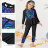 GRACE KARIN Girls Swimsuit Long Sleeve Bathing Suit Rash Guard Swimwear 4 Piece Size 5-12 view 3