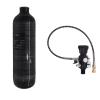 TUXING 1.1L 4500psi Carbon Fiber Air TankEmpty Bottle Paintball Filling Station with Two Pressure Gauges Up to with 24 Inch High Pressure Hose M18*1.5 view 1