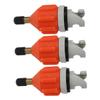 BESPORTBLE 3pcs Kayak Air Valve Adapter Inflatable Sup Pump Nozzle for Board Versatile Air Pump Converter and Components Easy to Use and Portable view 1