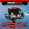 4-Stroke 7HP Outboard Motor, 196CC Air Cooling Fishing Boat Engine 5.1KW Heavy Motorboat Outboard Engine with TCI Ignition System for Rubber Boats, Inflatable Boats, Canoes, Kayaks view 3
