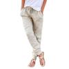 Palazzo Pants for Women Plus Size Pants for Women Teacher Outfits for Women Plus Size Linen Sets for Women White Trousers Women White Linen Women,Khaki,3X-Large view 1