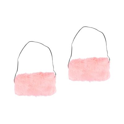 BESPORTBLE 2pcs Faux Fur Hand Muffs for Women Super Soft Arm Warmers Hand Warmers for Cold Weather for Mother and Grandmother