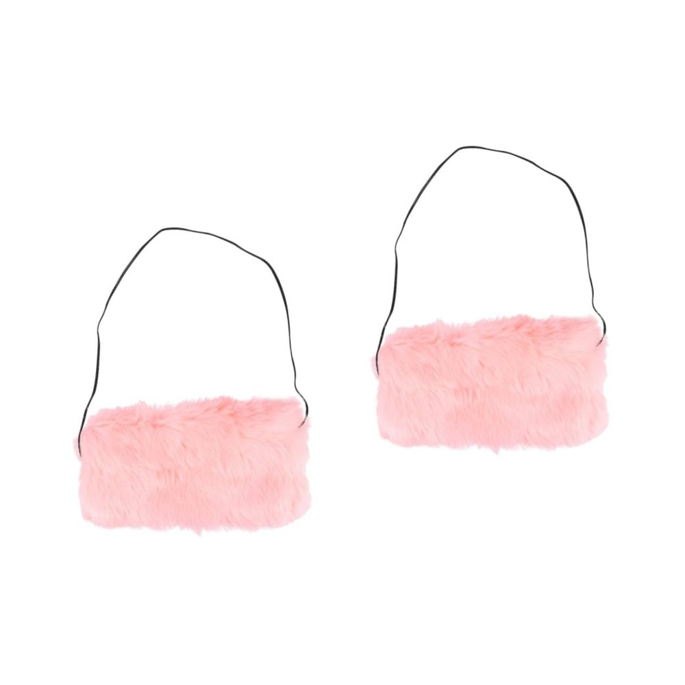 BESPORTBLE 2pcs Faux Fur Hand Muffs for Women Super Soft Arm Warmers Hand Warmers for Cold Weather for Mother and Grandmother