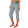 Capri Pants for Women Womens Pants Dressy Casual Womans Capris Work Pants for Women Office Casual Plus Size Womens Clothing Low Waist Cargo Pants,Blue,3X-Large view 1