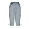 Capri Pants for Women Womens Pants Dressy Casual Womans Capris Work Pants for Women Office Casual Plus Size Womens Clothing Low Waist Cargo Pants,Blue,3X-Large view 4