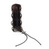 GZYF Motorcycle 22-28mm Handlebar Cup Holder Drink Hanging Bottle Mount For Universal Dirt Bike ATV Scooter Chopper Cafe Racer Synthetic Leather Dark Brown view 4