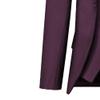 MenS Slim Fit Suit Tuxedo Set One Button 3-Piece Blazer Dress Business Wedding Party Jacket Vest & Pant (XL-cm,Purple) view 3