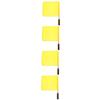 BESPORTBLE 4pcs Yellow Football Penalty Flags Sports Waving Flags for Racing and Referees view 1