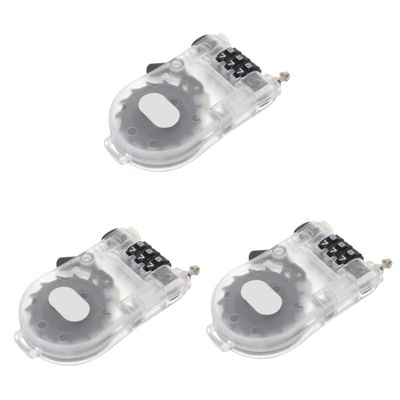 BESPORTBLE 3pcs Safety Snowboard Lock Combination Retractable Security Cable Lock for Snowboard Scooter Bike Lightweight Wire Easy to Use Theft