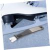 BESPORTBLE 4pcs Portable Ice Skate Sharpener Tool Handheld Grindstone for Ice Skates Includes User Manual and Practice Block Convenient for Go Sharpening view 3