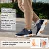 Men's Orthopedic Fashion Walking Shoes: Popular Casual Sneakers for Plantar Fasciitis, Mens Comfy Supportive Driving Shoes Outdoor Activities, Cushioned Walking Shoes Eva+Rubber Sole Denim Size 8 view 2