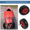 XLTEAM Kayak Canoe Trolley, Foldable Boat Canoe Cart Carrier, Solid PU Wheel, Load Capacity 80KG, for Moving Surfboards Wooden Boards Metal Boards Kayaks view 2