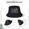 GaxfjRu Sugar Skull Fisherman Beanies for Men - Durable - Ideal for Fishing, Safari, and Beach Adventures Bucket Hats,Sun Hats Black view 3