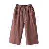 Linen Pants Women Summer Linen Pants for Women High Waist Summer Leggings for Women Yoga Pants Women Women Clothing Summer Fall Work Clothes for Women 2024,Coffee,X-Large view 4
