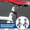 ACROPIX M5x30mm Silver Tone Universal Seatpost Cycling Screws Bike Bicycle Seatpost Clamp Tube Bolt Nut Washer - Pack of 2 view 2