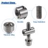 ACROPIX M5x30mm Silver Tone Universal Seatpost Cycling Screws Bike Bicycle Seatpost Clamp Tube Bolt Nut Washer - Pack of 2 view 3
