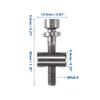 ACROPIX M5x30mm Silver Tone Universal Seatpost Cycling Screws Bike Bicycle Seatpost Clamp Tube Bolt Nut Washer - Pack of 2 view 4