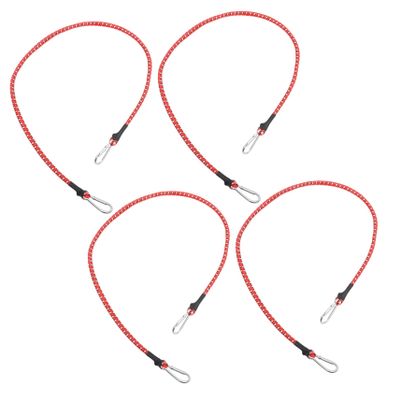 KOMBIUDA 4pcs Elastic Luggage Binding Strap Tensioner Belt for Motorcycles and Trailers Cargo Binding for Secure Transport