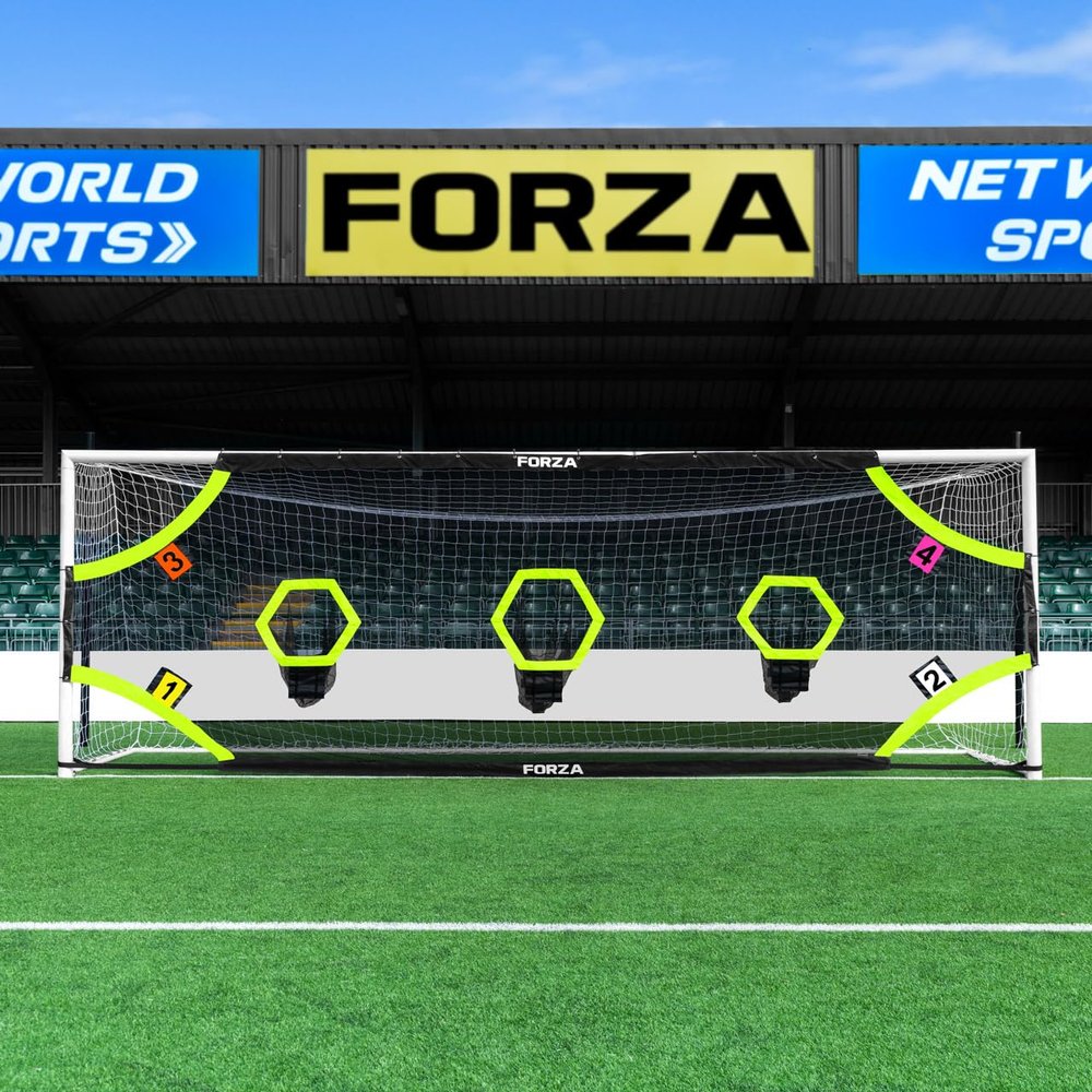 FORZA Professional Soccer Target Sheets | Soccer Target Nets with Scoring Zones for Improving Shooting Accuracy [4 Styles, 10 Size Options] (Pro+, 21ft x 7ft)
